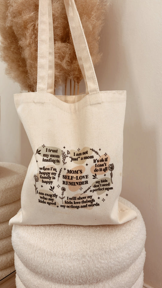 Jute Shopper "Mom´s self Love"